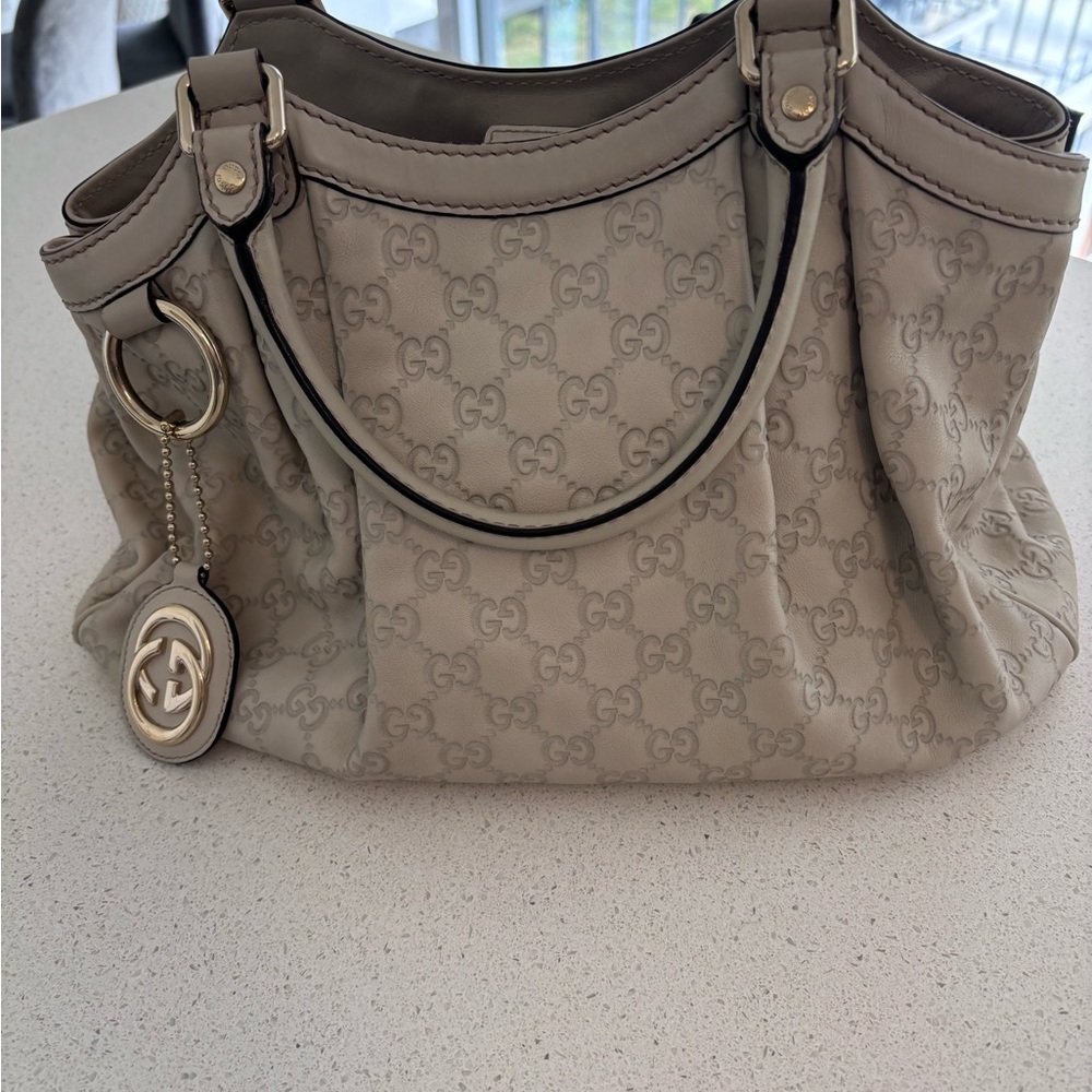 Auth GUCCI Tote Leather Guccissima Handbag 211944 F/S 520981 amazing condition